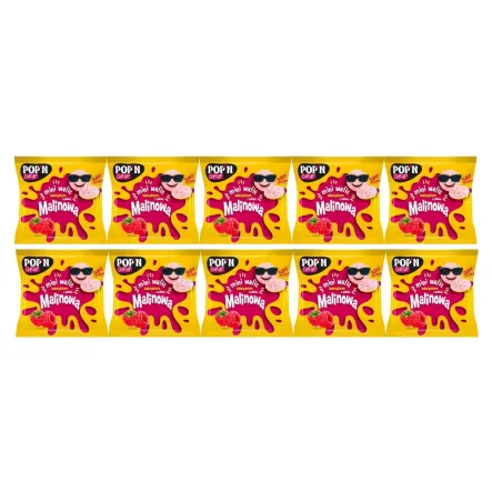 10 x Mini Wafelki Kukurydziane z Polewą Malinową 35 g - Sante