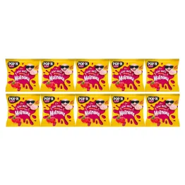 10 x Mini Wafelki Kukurydziane z Polewą Malinową 35 g - Sante