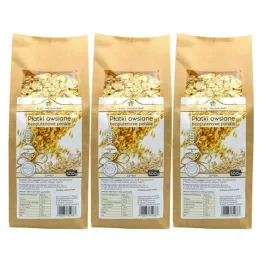 3 x Płatki Owsiane Bezglutenowe JUMBO Polskie 500 g - Pięć Przemian