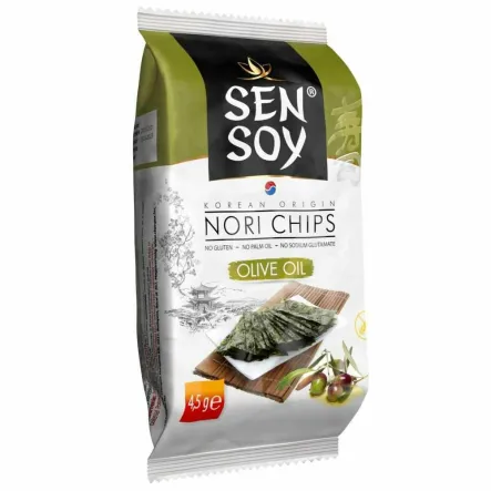 Chipsy Nori Oliwa z Oliwek 4,5 g - Sen Soy