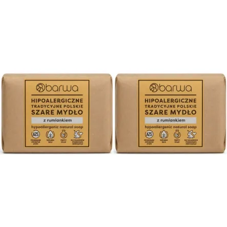 2 x Tradycyjne Polskie Szare Mydło z Ekstraktem z Rumianku 100 g - Barwa