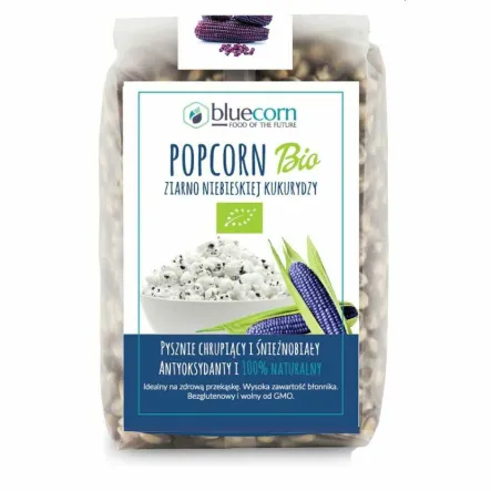 Ziarno Popcornu z Niebieskiej Kukurydzy Bio 350 g - Bluecorn