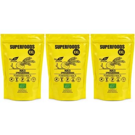3 x Maca Sproszkowana Bio 750 g - Bio Planet