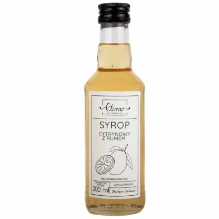 Syrop Cytrynowy z Rumem 200 ml - Eterno