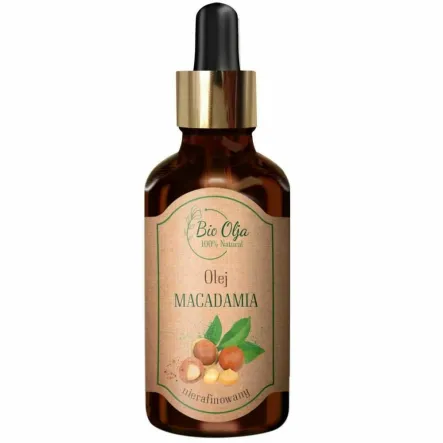 Olej Macadamia Zimnotłoczony Nierafinowany 50 ml - Bioolja