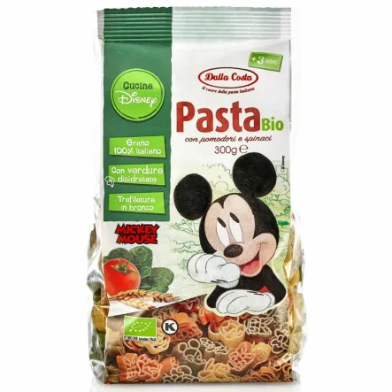 Makaron Semolinowy Trójkolorowy Disney Mickey Bio 300 g - Dalla Costa