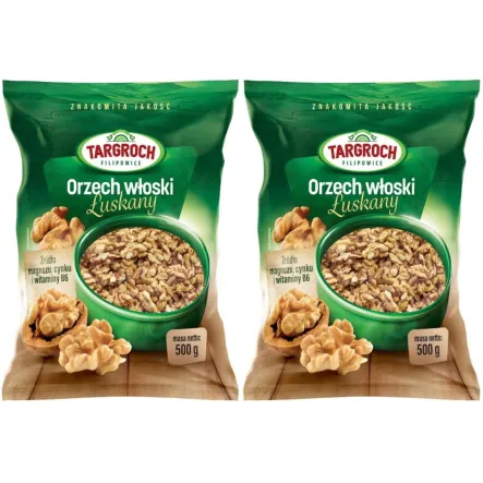 Zestaw 2 x Orzechy Włoskie Łuskane 500 g - Targroch