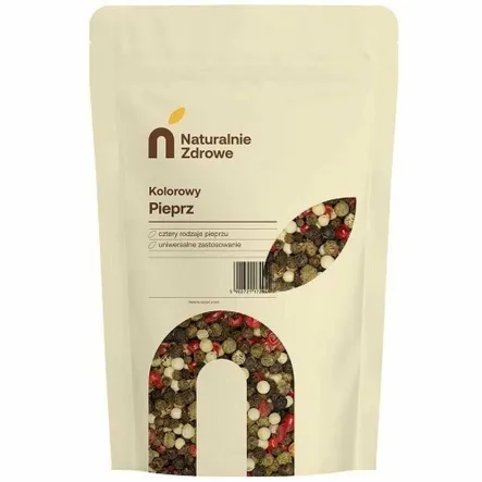 Pieprz Kolorowy Ziarno 100 g - Naturalnie Zdrowe