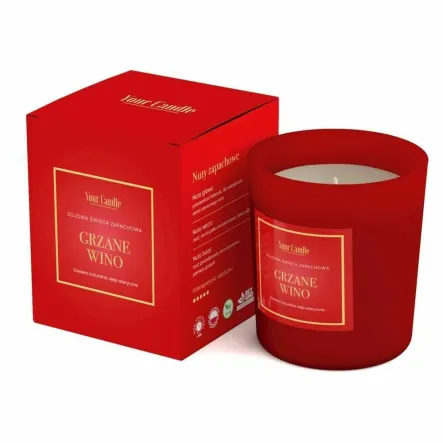 Świeca Sojowa Zapachowa w Szkle GRZANE WINO 210 ml - Your Candle