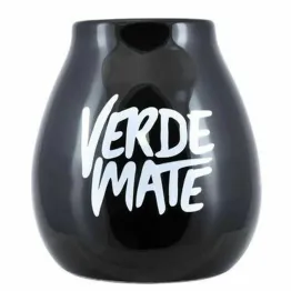 Tykwa Ceramiczna CZARNA z Logo Verde Mate 300 ml