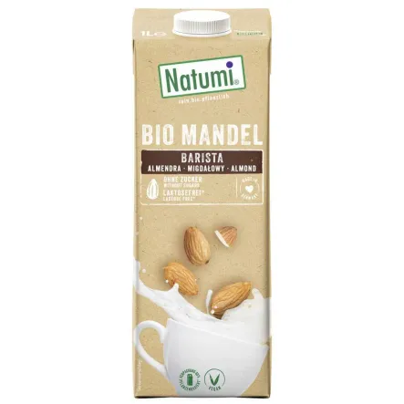 Napój Migdałowy Barista Bez Dodatku Cukru Bio 1 L - Natumi