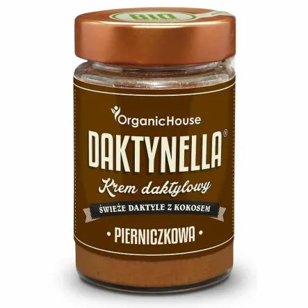 Daktynella Pierniczkowa Krem Daktylowy z Kokosem Bezglutenowy Bio 190 g - Organic House