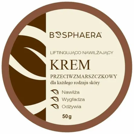 Liftingująco Nawilżający Krem do Twarzy Przeciwzmarszczkowy 50 g - Bosphaera