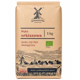Mąka Orkiszowa Jasna Typ 650 Ekologiczna 1 kg - Młyn Kopytowa