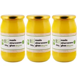 3 x Masło Sklarowane Ghee 750 g - Palce Lizać