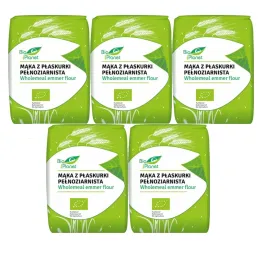 5 x Mąka z Płaskurki Pełnoziarnista Bio 1 kg - Bio Planet