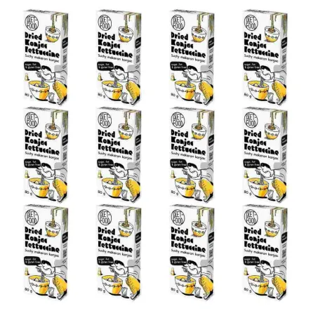 12 x Suchy Makaron Shirataki Konjac Fettuccine 80 g - Diet-Food