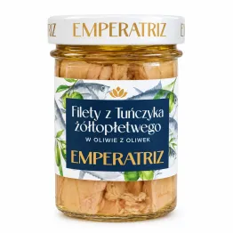 Tuńczyk Żółtopłetwy Filety w Oliwie z Oliwek 180 g (120 g) - EMPERATRIZ