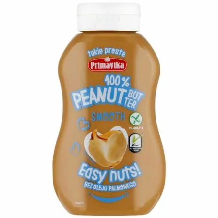 Pasta Orzechowa Smooth 100% Bezglutenowa Easy Nuts 270 g - Primavika