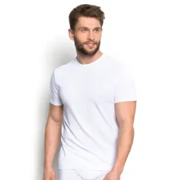 Koszulka Męska Bambusowa T-SHIRT Biała Rozmiar XXL - Henderson