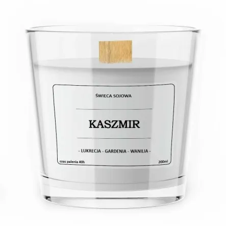 Sojowa Świeca Zapachowa KASZMIR 200 ml - Vitafarm