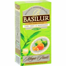 Herbata Zielona z Dodatkami Earl Grey and Mandarin Saszetki 37,5 g (25x 1,5 g) - Basilur