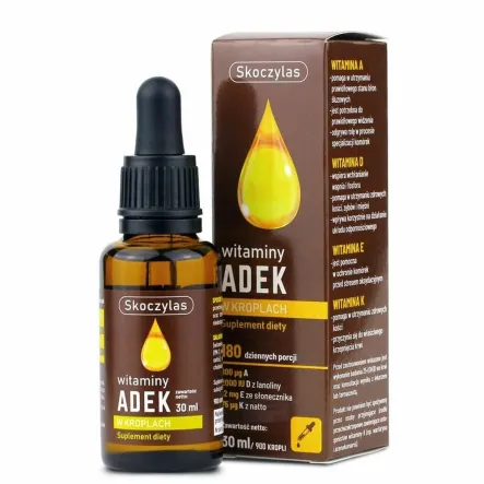 Witaminy ADEK w Kroplach 30 ml - Skoczylas
