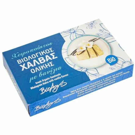 Chałwa Sezamowa o Smaku Waniliowym Bio 200 g - Bio Agros