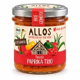 Pasta Warzywna z Trzema Rodzajami Papryki Bezglutenowa BIO 135 g - Allos