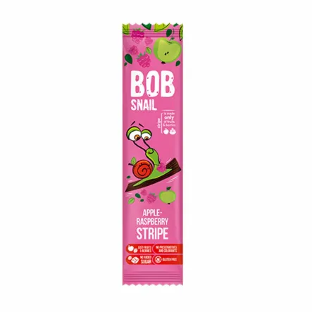 Przekąska Jabłkowo - Malinowa Bez Dodatku Cukru 14 g - Bob Snail