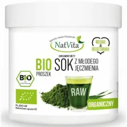 Bio Sok z Młodego Jęczmienia w Proszku 250 g - Natvita