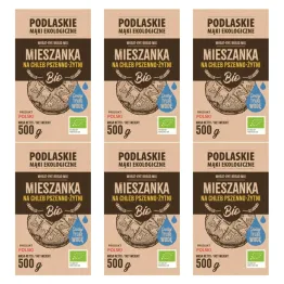 6 x Mieszanka Na Chleb Pszenno - Żytni BIO 500 g - Biolife