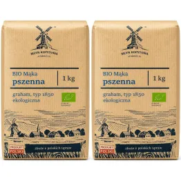 2 x Mąka Pszenna Graham Typ 1850 Eko 1 kg - Młyn Kopytowa