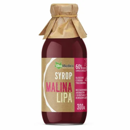Syrop Malina Lipa 0,3 l - Ekamedica
