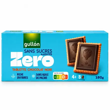 Ciastka z Gorzką Czekoladą Bez Dodatku Cukru Zero 150 g – Gullon