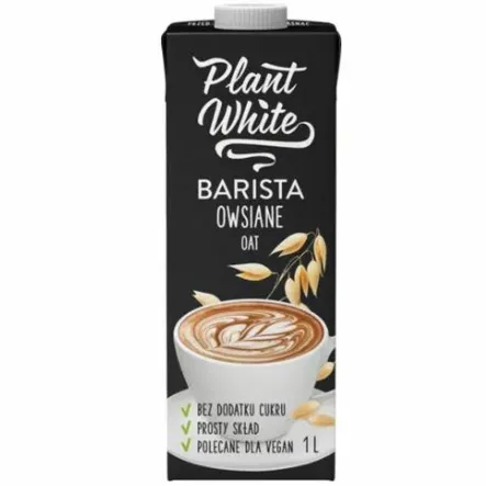 Napój Owsiany Barista Bez Dodatku Cukru 1l - Plant White (data: 17.10.2026)