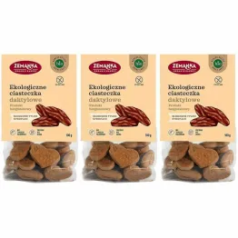 3 x Ciasteczka Daktylowe Bezglutenowe Bio 100 g - Zemanka