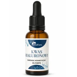 Kwas Hialuronowy Surowiec Kosmetyczny 5% Forte 30 ml - Vitafarm