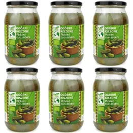 6 x Ogórki Kiszone Bio 820 g/460 g - Bio Europa