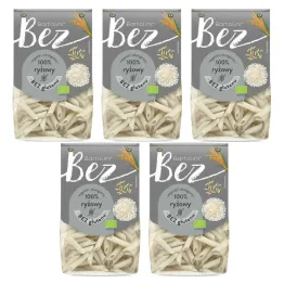 5 x Makaron Ryżowy Penne Bezglutenowy BIO 250 g - Bartolini
