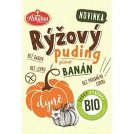 Budyń Ryżowy o Smaku Bananowym z Dynią Bezglutenowy Bio 40 g - Amylon