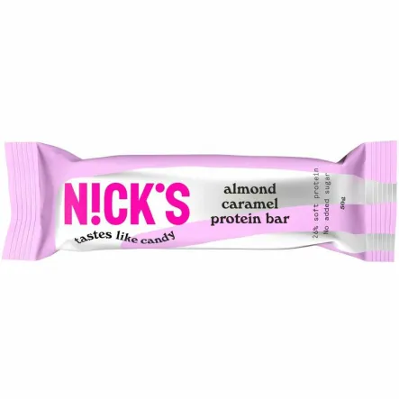 Baton Proteinowy z Migdałami w Mlecznej Czekoladzie 50 g - Nicks