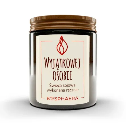 Świeca Sojowa Wyjątkowej Osobie 190 g - Bosphaera