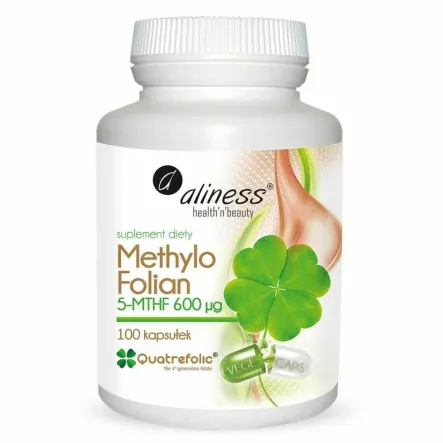 Methylo Folian 600 μg 100 Kapsułek Vege - Aliness