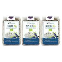 3 x Ziarno Popcornu z Niebieskiej Kukurydzy Bio 350 g - Bluecorn
