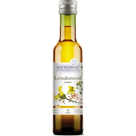 Olej z Lnianki (Rydzowy) Tłoczony na Zimno Bio 250 ml - Bio Planete