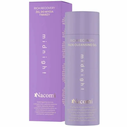Żel do Mycia Twarzy Rich Recovery MIDNIGHT 140 ml - Nacomi