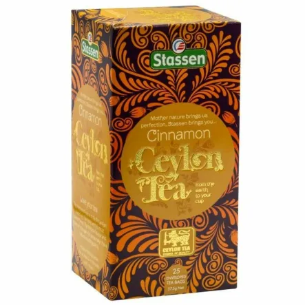 Herbata Czarna z Cynamonem Cinnamon Tea 37,5 g (25x 1,5 g) - STASSEN
