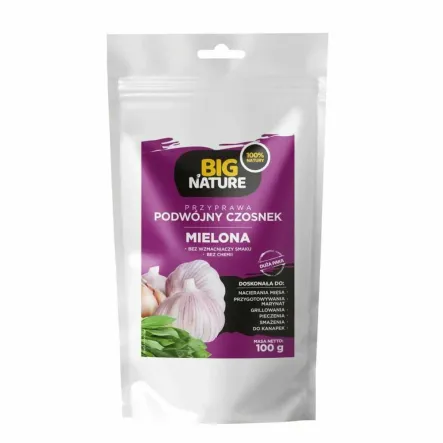 Przyprawa Podwójny Czosnek Bez Soli 100 g - Big Nature