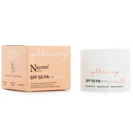 Krem Przeciwzmarszczkowy do Twarzy z Filtrem SPF Holiday 50 ml - Nacomi